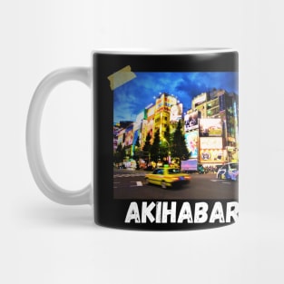 akihabara neon anime city Mug